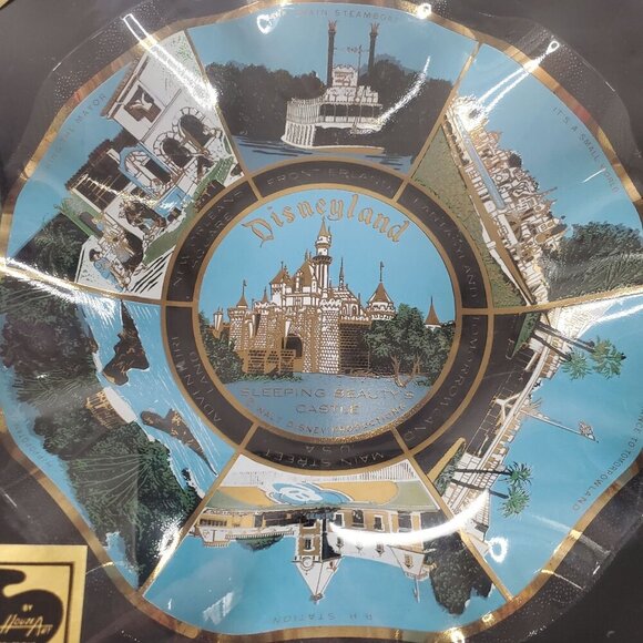 NIB VTG 1970s Walt Disney World Glass Fluted Edge Bowl Ashtray/Souvenir NOS - Picture 11 of 12